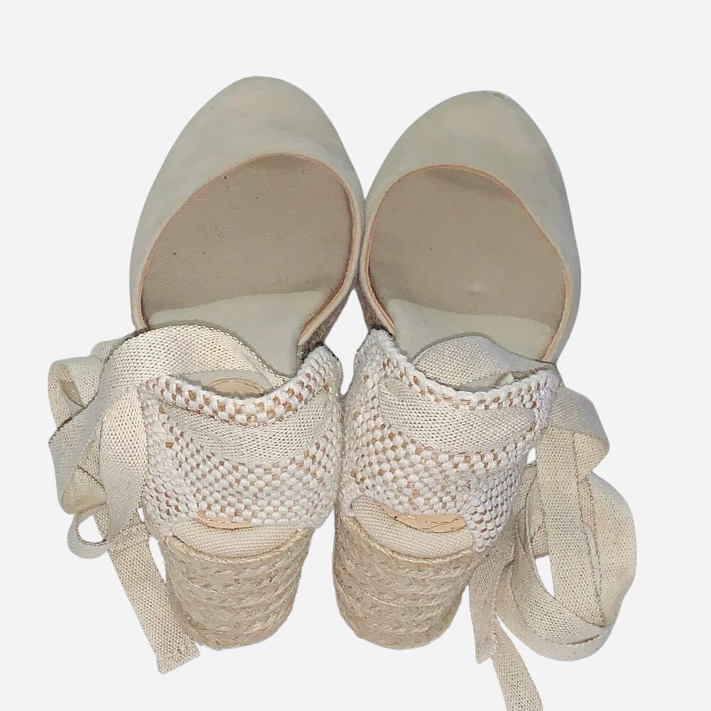 Boden Cassie Espadrille Wedges- Oatmeal sz EU 39 - Picture 5 of 14